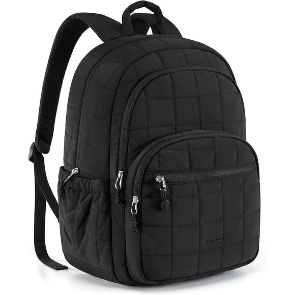 15.6 Inch Women Travel Backpack Quilted Casual Daypack Water-Resistant Bookbag